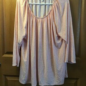 Croft & Barrow Orange with White Flowers Blouse